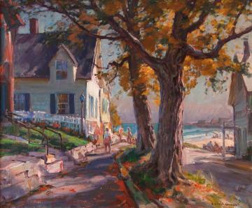 King Street, Rockport Artwork by Emile Gruppe