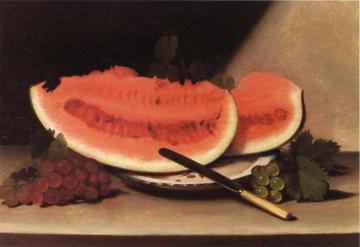 Still Life with Watermelon Artwork by Raphaelle Peale
