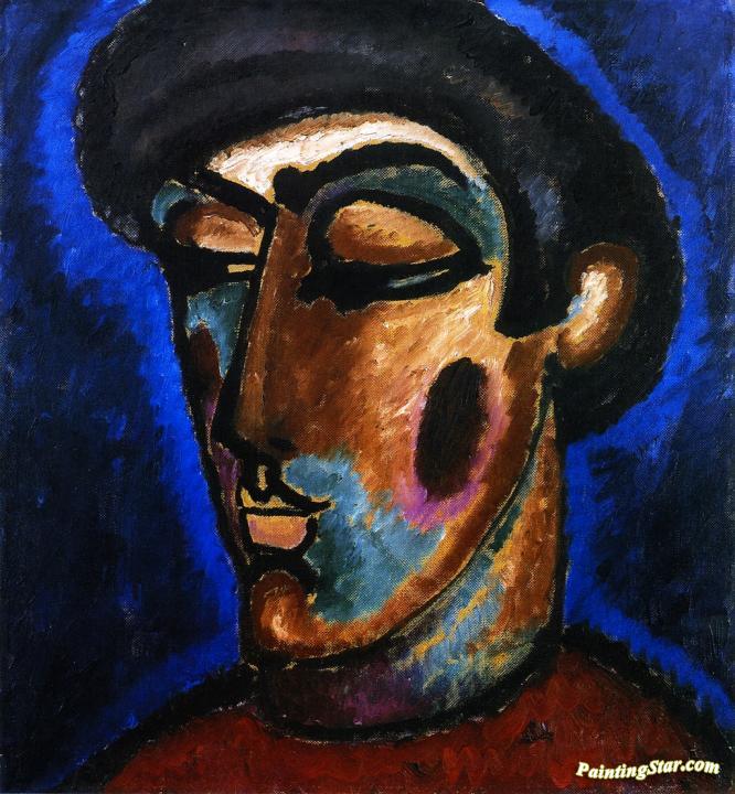 Renaissance Head Artwork by Alexej Jawlensky