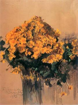 Marsh Marigolds Artwork by Leon Jan Wyczolkowski