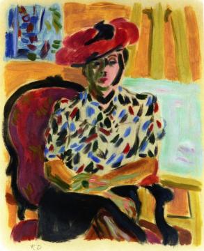 Portrait of Berthe Artwork by Raoul Dufy