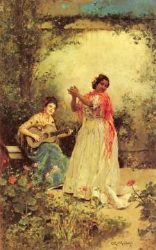 Bella y Canto Artwork by Raimundo de Madrazo y Garreta