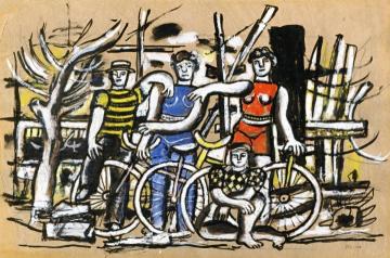 The Team Artwork by Fernand Léger