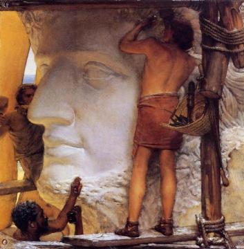 Sculptors In Ancient Rome Artwork by Sir Lawrence Alma Tadema