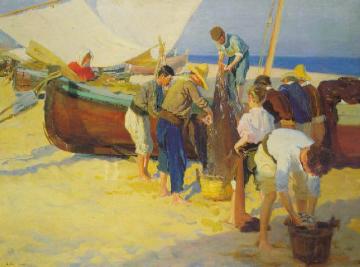 Pescadores Artwork by Laureano Barrau