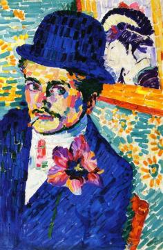 Man with a Tulip Artwork by Robert Delaunay