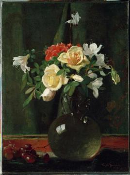 Vase of Flowers Artwork by George Cochran Lambdin