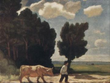 Midday. On the Road Artwork by Nikolai Krymov