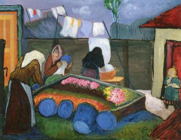 Washerwoman Artwork by Marianne von Werefkin
