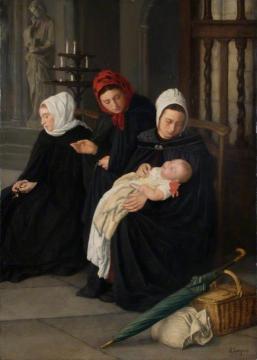 The Baptism Artwork by Alphonse Legros