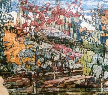 Trees, Autumn Artwork by Abraham A. Manievich