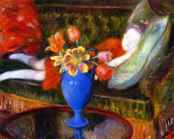Lenna Resting Artwork by William James Glackens