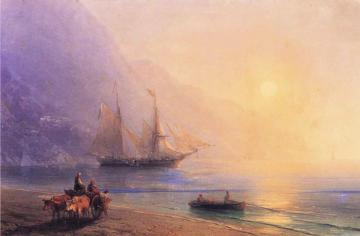 Loading Provisions off the Crimean Coast Artwork by Ivan Constantinovich Aivazovsky