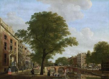 View of the Herengracht in Amsterdam Leidsestraat Artwork by Hendrik Keun