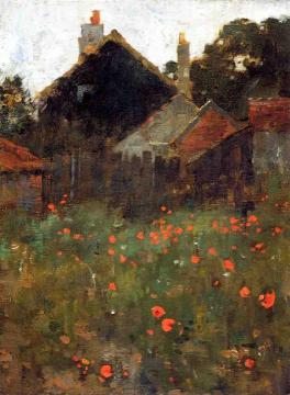 The Poppy Field Artwork by Willard Leroy Metcalf