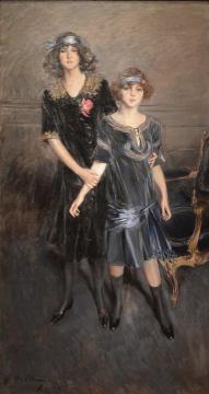 Consuelo and Muriel Vanderbilt Artwork by Giovanni Boldini