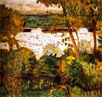 Tugboat at Vernon Artwork by Pierre Bonnard