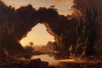 An Evening in Arcadia Artwork by Thomas Cole