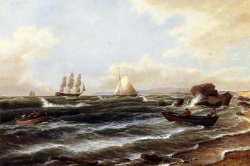 Going Ashore Artwork by Thomas Birch