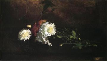 Nosegay of Chrysanthemums Artwork by John La Farge