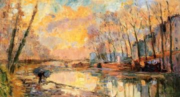 The Canal at Charenton Artwork by Albert Lebourg