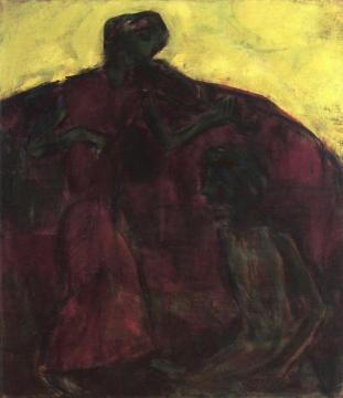 Music, the Violinist Artwork by Christian Rohlfs