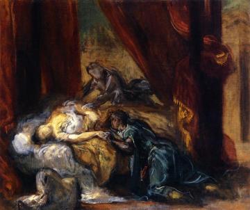 The Death Of Desdemona Artwork by Eugène Delacroix