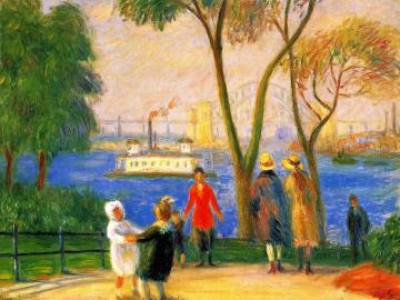 Carl Schurz Park, New York Artwork by William James Glackens