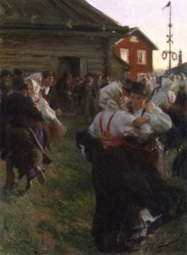 Midsummer Dance Artwork by Anders Zorn