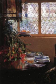 From the Dining Room Window Artwork by Guy Orlando Rose
