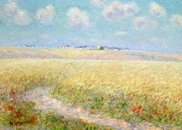 Wheat Field Artwork by Gustave Loiseau