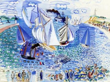 The Visit Of An English Squadron To Le Havre Artwork by Raoul Dufy