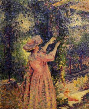 The Flowered Column Artwork by Henri Edmond Cross