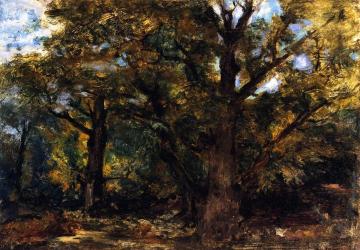 Forest Scene Near Sénart Artwork by Eugène Delacroix