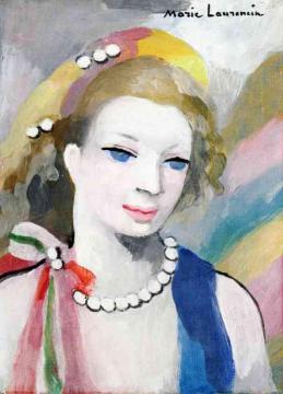 Girl with Pearls Artwork by Marie Laurencin