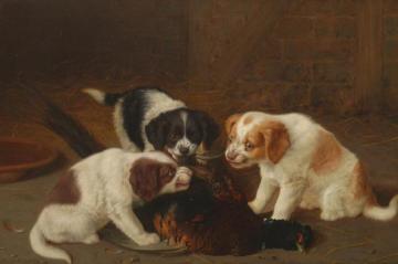 Dinner for Three Artwork by Horatio Henry Couldery