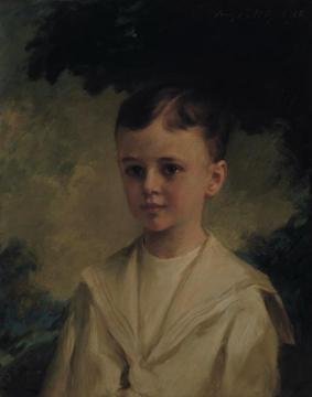 Portrait Of A Young Boy Artwork by Irving R. Wiles