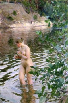 La Frileuse Artwork by Anders Zorn