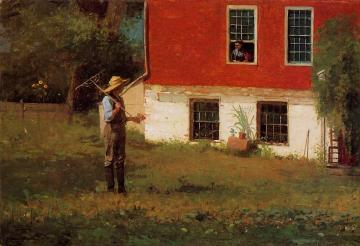 The Rustics Artwork by Winslow Homer