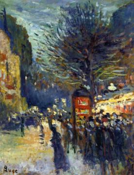 Street In Paris Artwork by Maximilien Luce