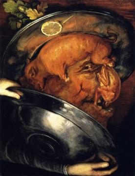 The Cook Artwork by Giuseppe Arcimboldo