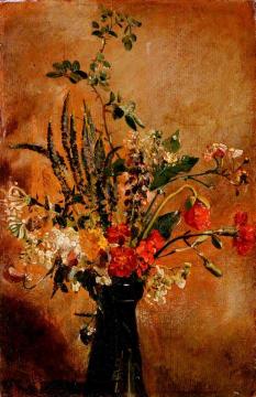 Study Of Flowers In A Hyacinth Glass Artwork by John Constable