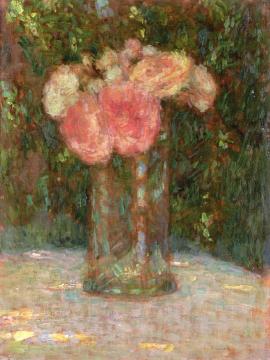 The Bouquet Artwork by Henri Le Sidaner
