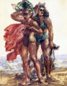 Muscle Women Artwork by Reginald Marsh