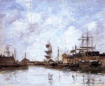 Fecamp, the Inner Harbor Artwork by Eugène-Louis Boudin