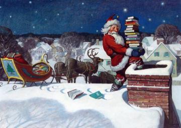 Santa Artwork by Newell Convers (N.C.) Wyeth