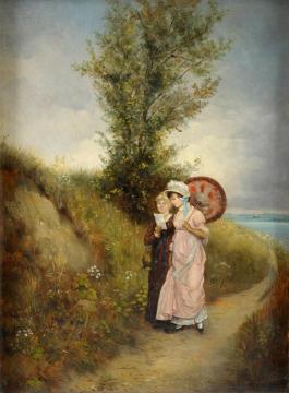 The Sunday Walk Artwork by Albert von Keller