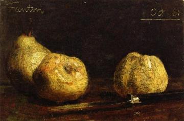 Still Life, a Pear and Two Potatoes Artwork by Henri Fantin-Latour