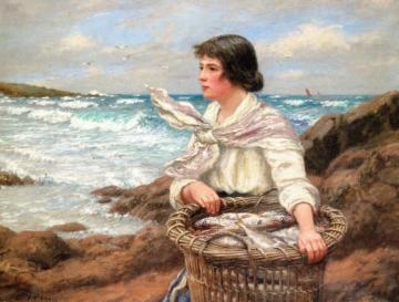 Fisher Girl Artwork by John N. McGhie