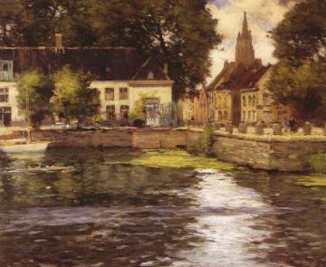 View Of Bruges Artwork by Fernand Toussaint